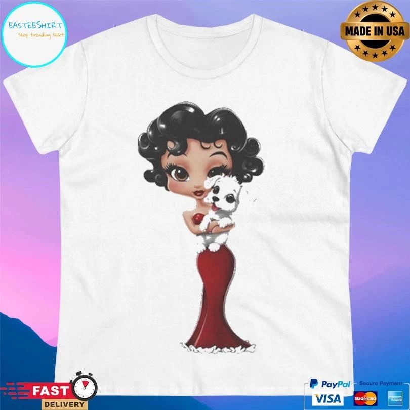 Retro Woman With Dog T-shirts
