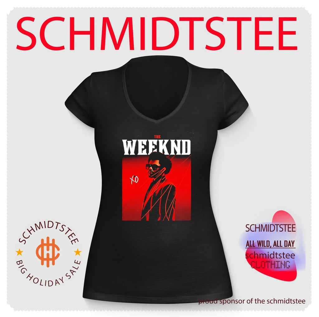 The Weeknd XO red lighting portrait shirt