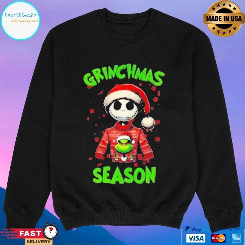 Jack Skellington Grinchmas Season 2025 T-shirts