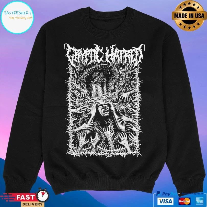 Cryptic Hatred Internal Torment B And W T-shirts