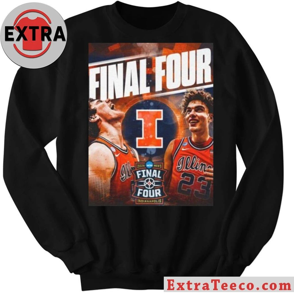 Illinois Fighting Illini Final Four 2026 Fan Shirt- Top-Rated Gift for College Basketball Lovers