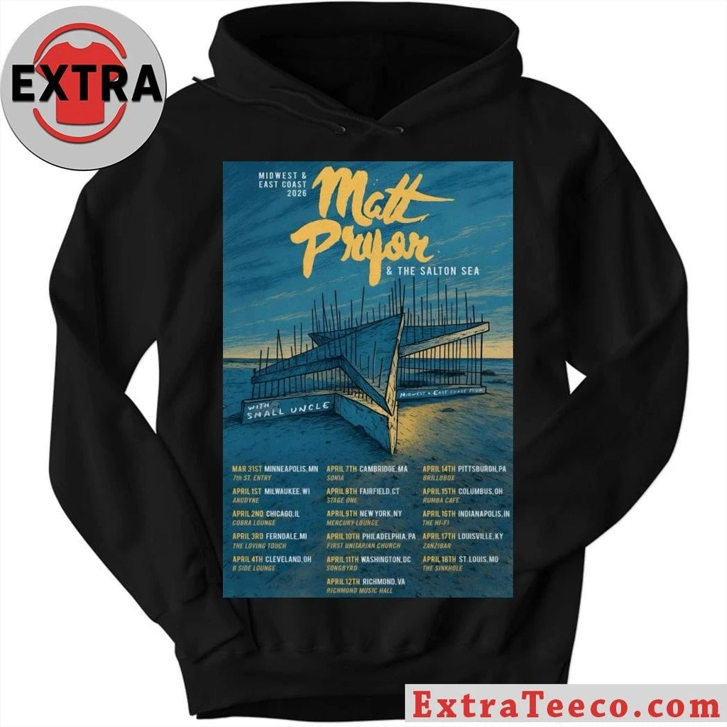 Matt Pryor Midwest And East Coast 2026 Tour Poster T-Shirt