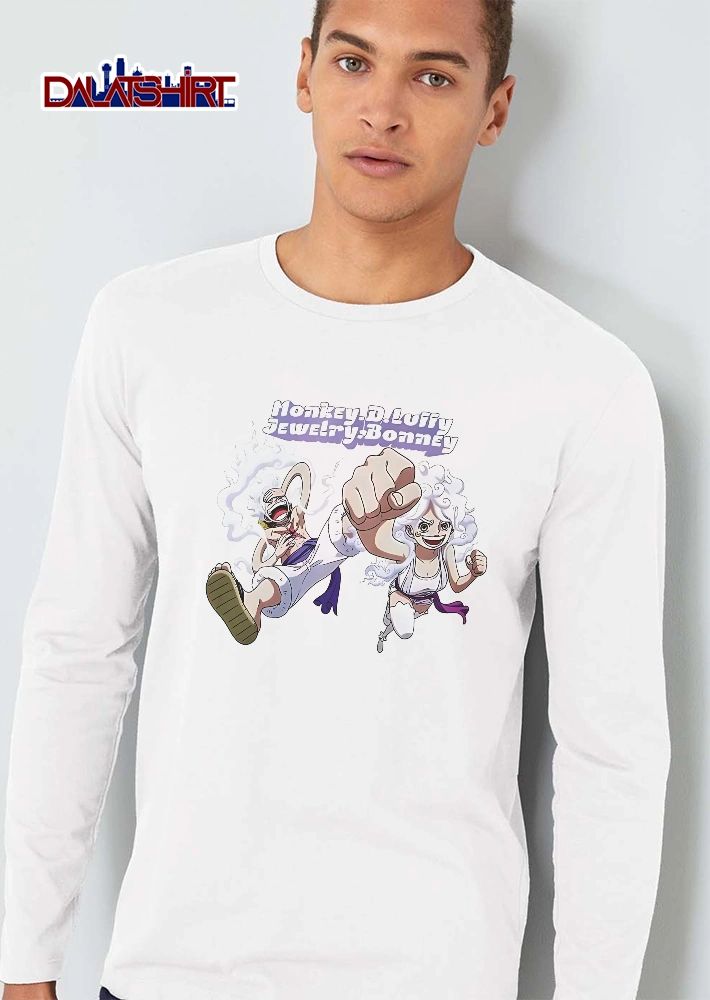 Monkey D Luffy Jewelry Bonney Gear 5 Anime Characters Action Poses shirt