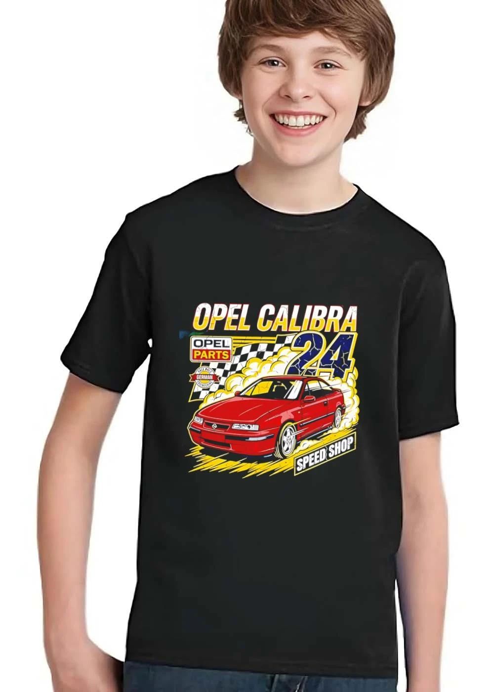 Opel Calibra Parts Race Bred German Engineering 24 Speed Shop Red Car Drifting Smoke Checkered Flag shirt