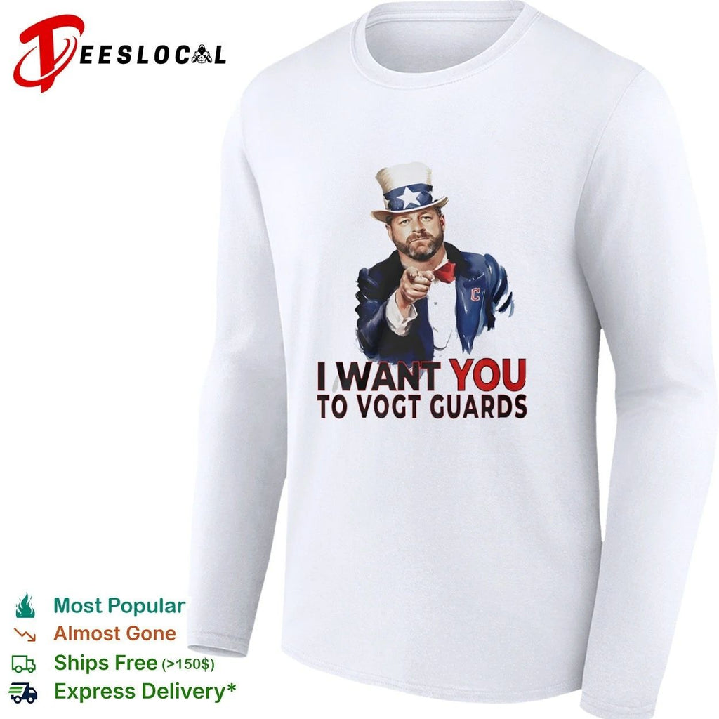 Stephen Vogt I Want You to Vogt Guards Cleveland Guardians T-shirt