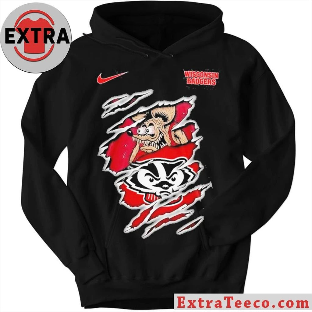 Wisconsin Badgers NCAA Varsity Savage Logo T-Shirt