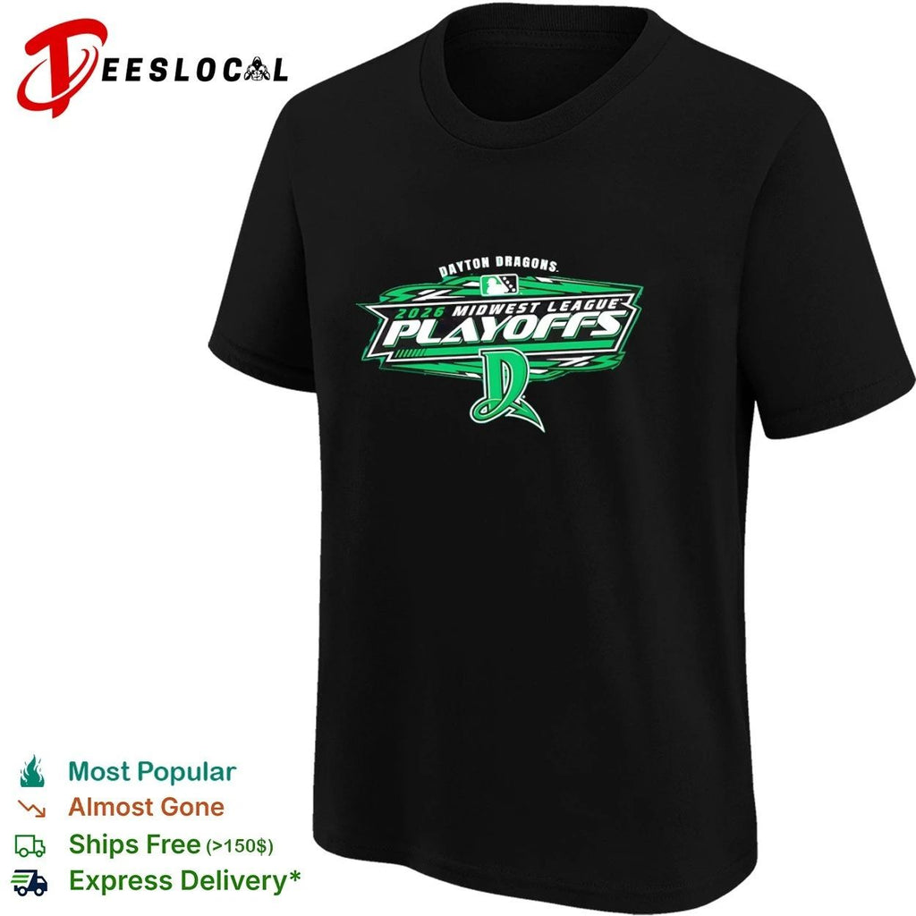 Dayton Dragons 2026 Midwest League Playoffs T-shirt