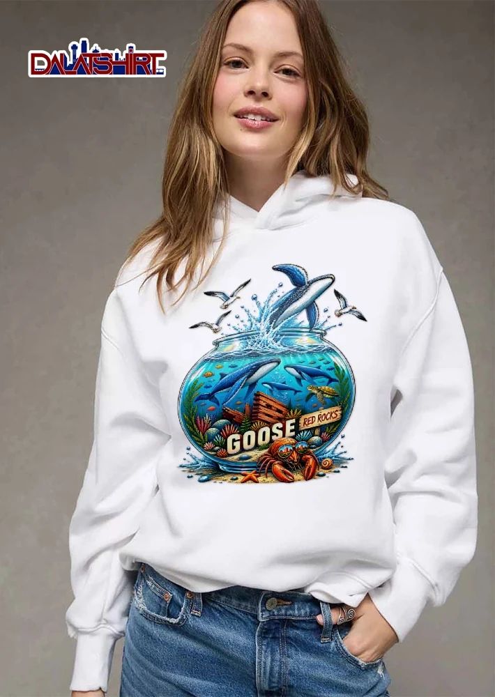Goose Red Rocks Leaping Humpback Whale Fishbowl Sea Turtle Crab Sunglasses shirt