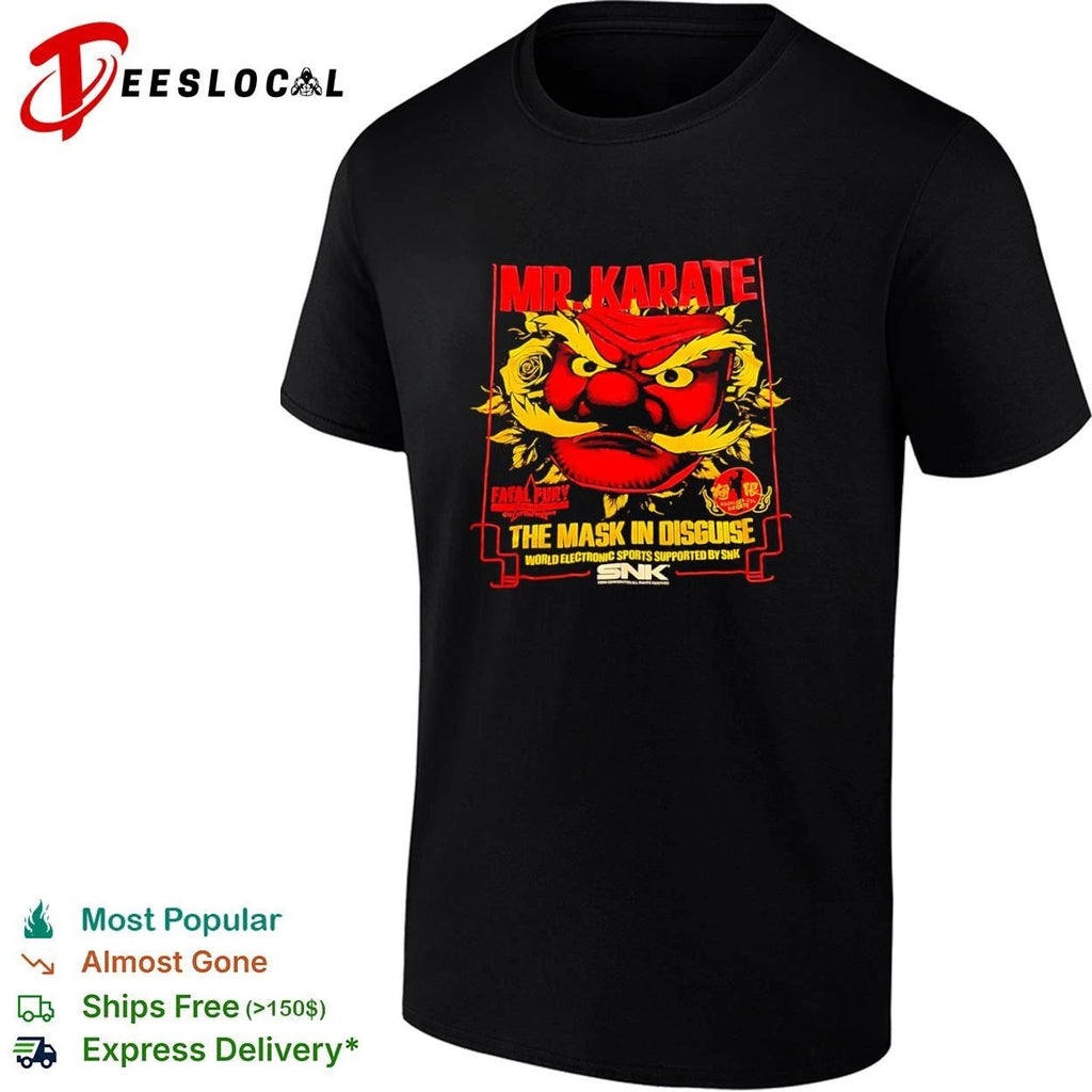 Mr Karate The Mask in Disguise Fatal Fury City of the Wolves SNK T-shirt