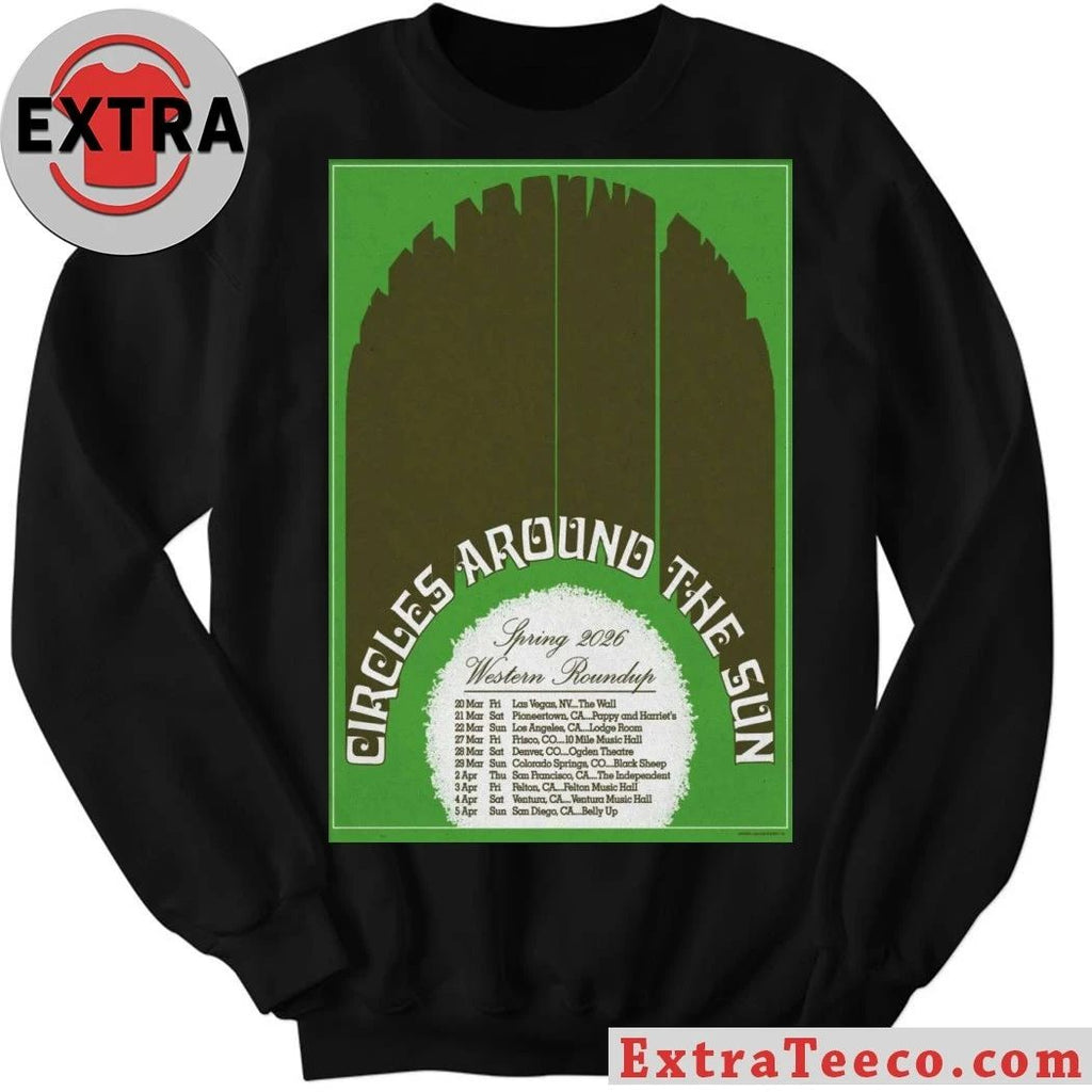 Original Circles Around The Sun Spring Tour Poster Shirt