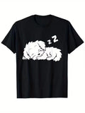 Sleeping Maltese Dog Cute Sleeping Maltese Dog T-Shirt