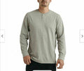 LUCKY BRAND HENLEY VERY SOFT LONG SLEEVE SHIRT (GRAY MEDIUM) NWT