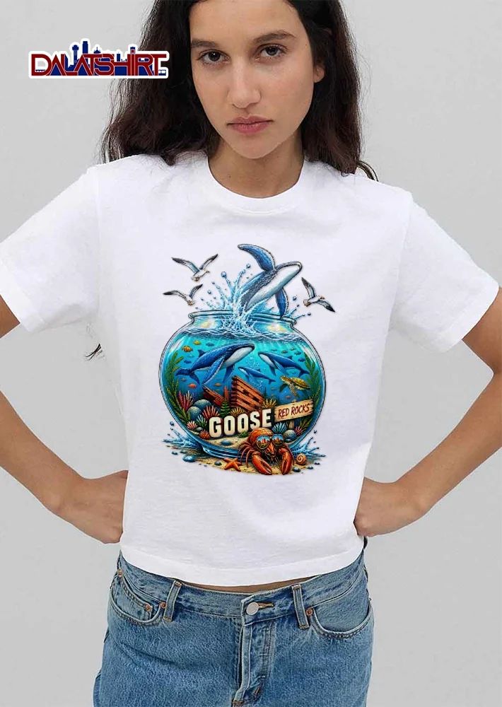 Goose Red Rocks Leaping Humpback Whale Fishbowl Sea Turtle Crab Sunglasses shirt