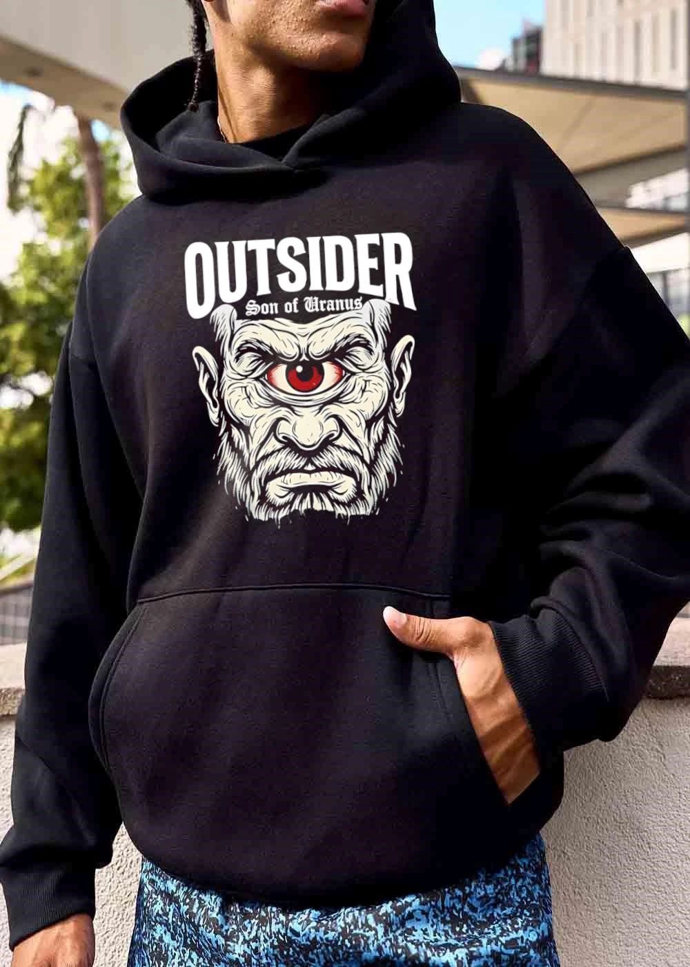 Outsider Son Of Uranus Bearded Cyclops Head Single Red Eye shirt