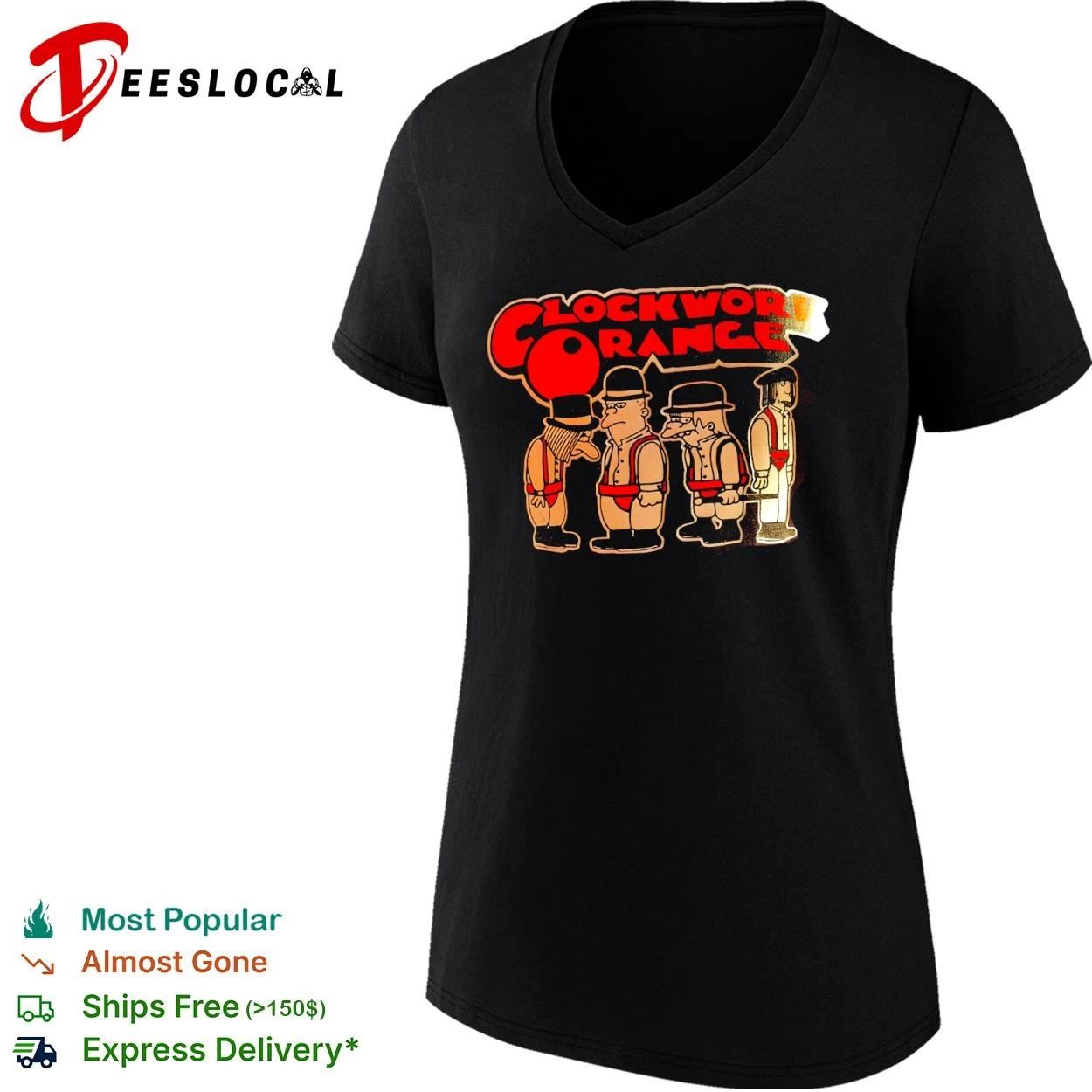 Clockwork Orange The Simpsons Characters T-shirt