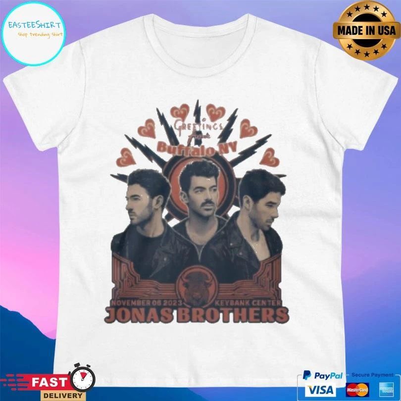 Jonas Brothers Greetings From Your Hometown Buffalo Ny November 06 2023 Keybank Center T-shirts