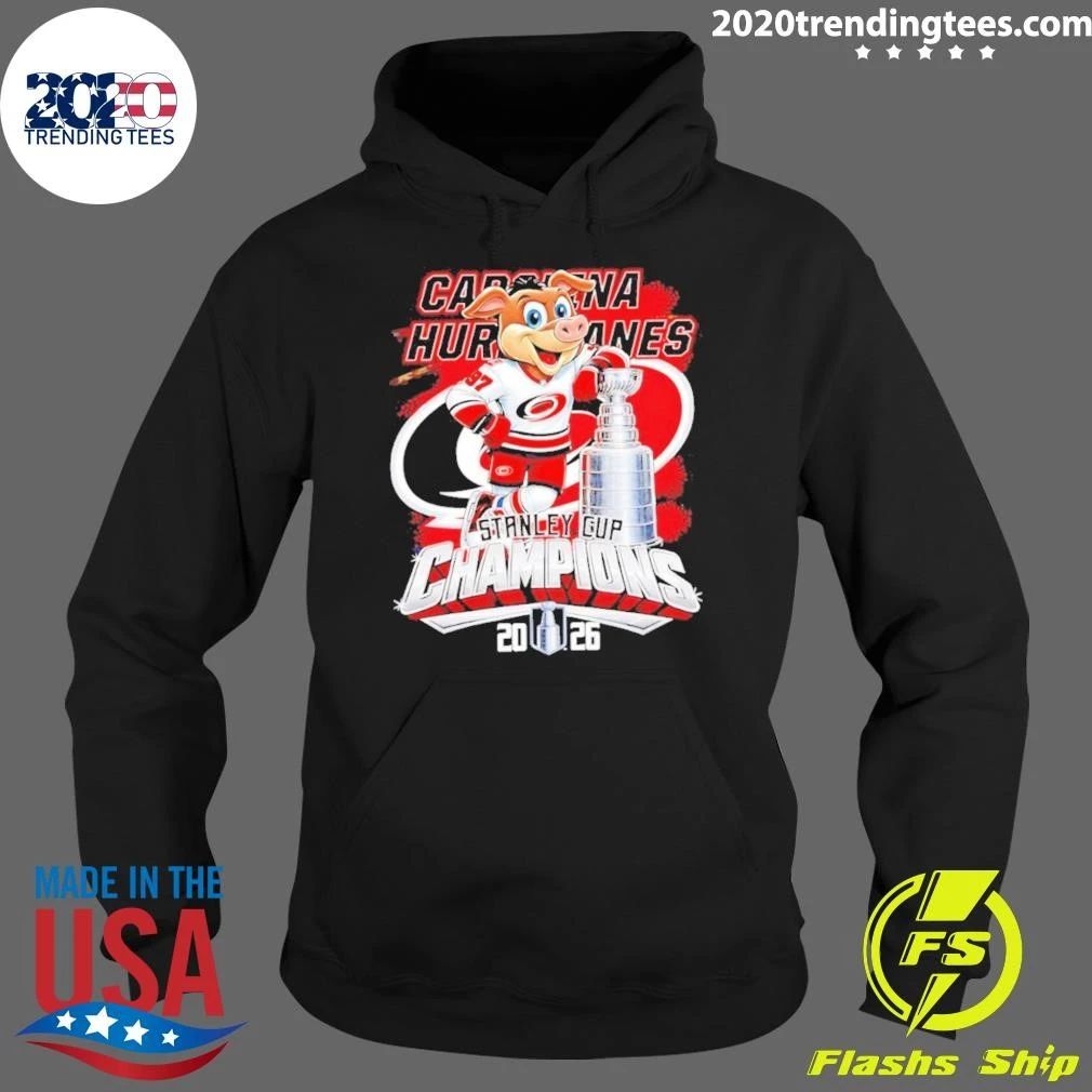Carolina Hurricanes Stanley Cup Champions 2026 Mascot Trophy Shirt