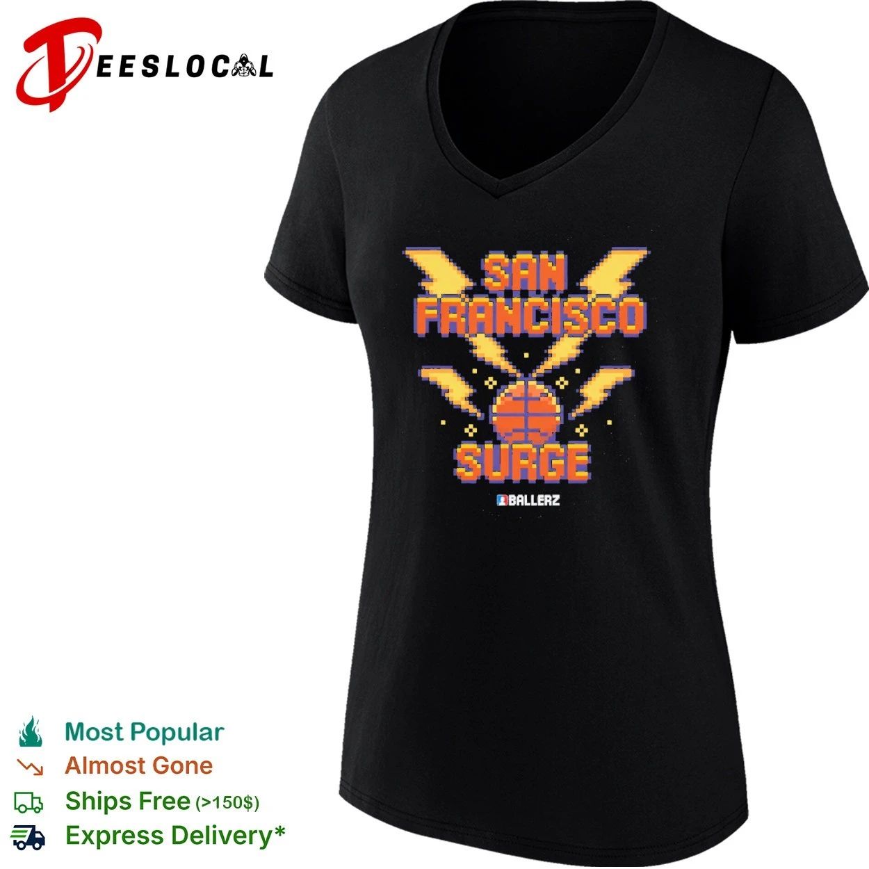 San Francisco Surge Ballerz basketball T-shirt