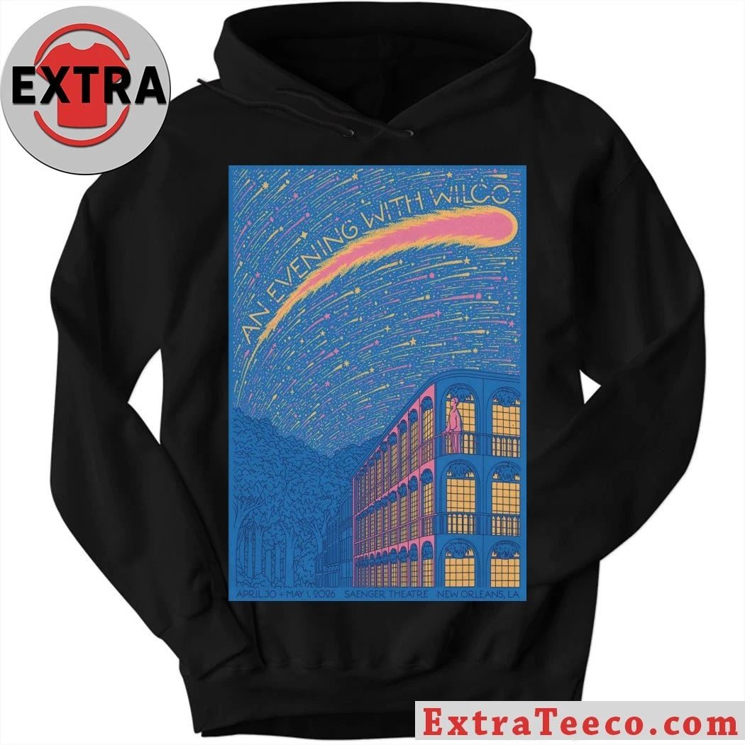 Wilco Saenger Theatre, New Orleans LA April 30-May 1 2026 Poster Shirt