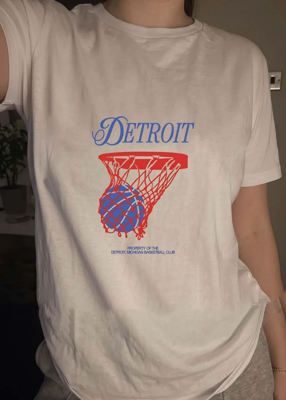 Property of the Detroit Michigan Basketball Club Detroit Basketball Shirt