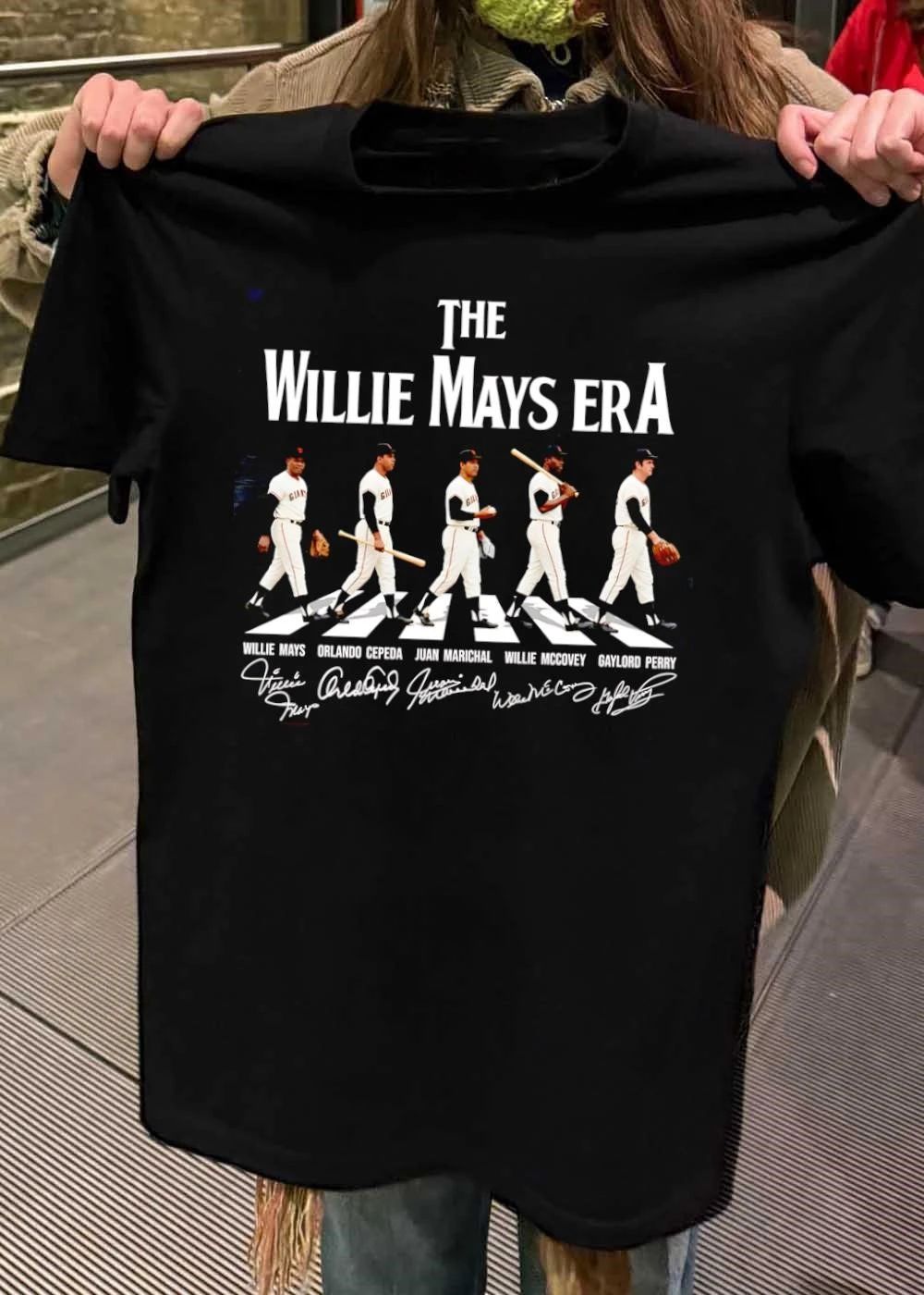 Willie Mays Orlando Cepeda Juan Marichal Willie McCovey Gaylord Perry The Willie Mays Era Giants shirt