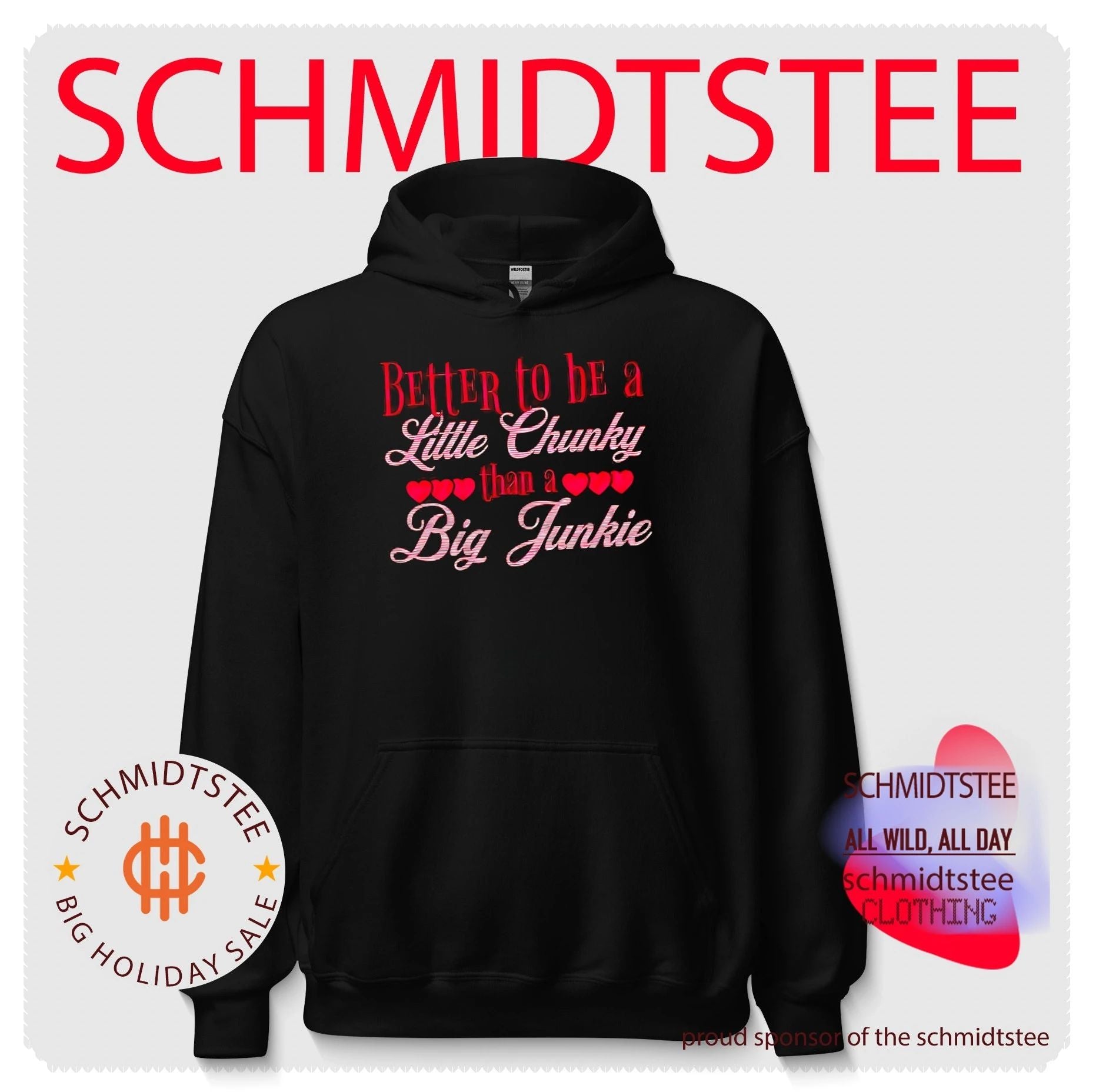 Better to be a little chunky than a big junkie shirt