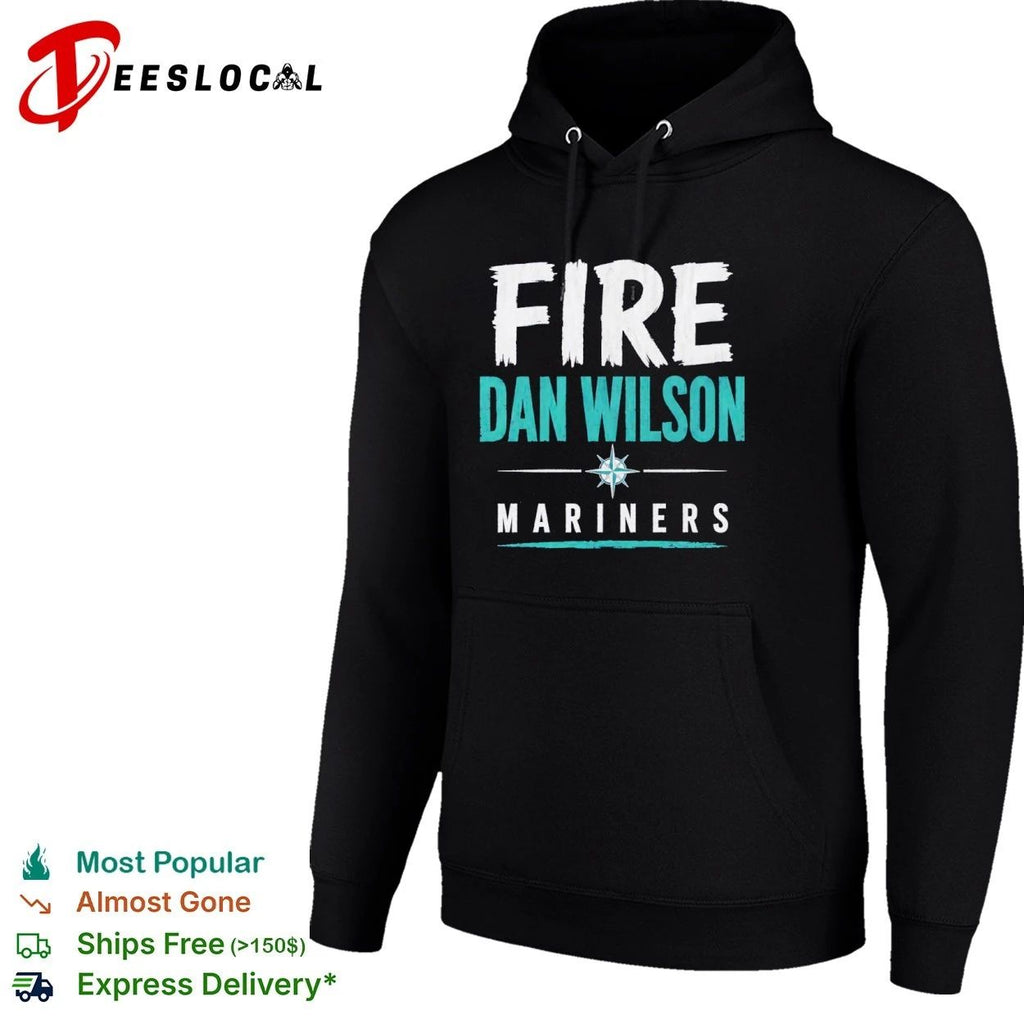 Fire Dan Wilson Seattle Mariners MLB Baseball T-shirt