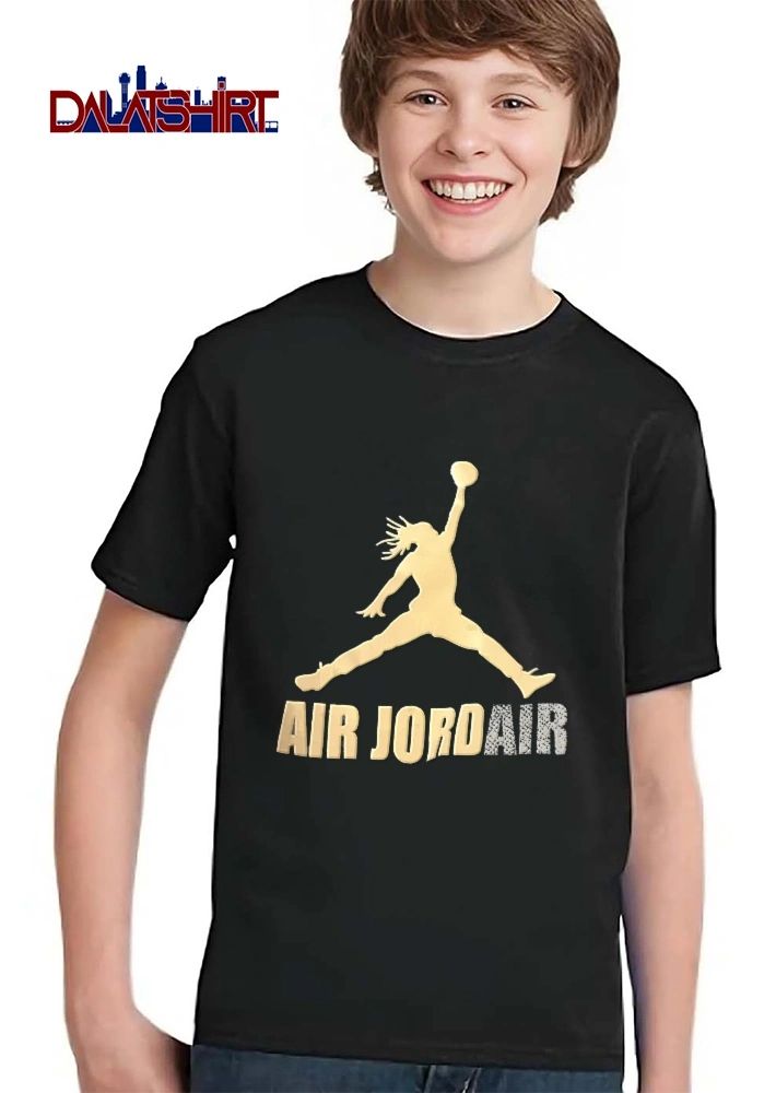 AIR Jordair Silhouette Jumpman Dreadlocks Basketball Elephant Print Stencil shirt