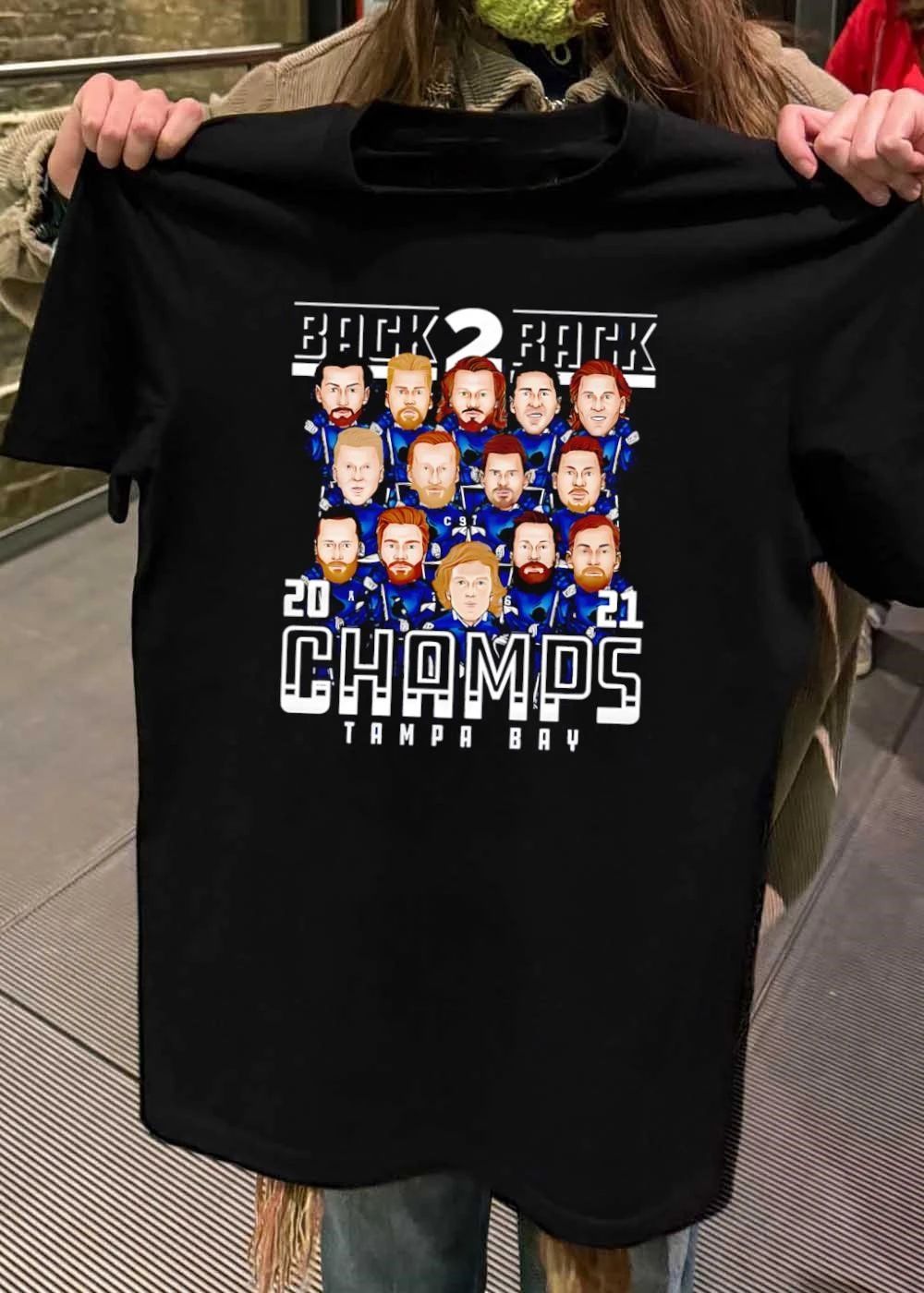 Tampa Bay Lightning Back 2 Back 2021 Champs Shirt