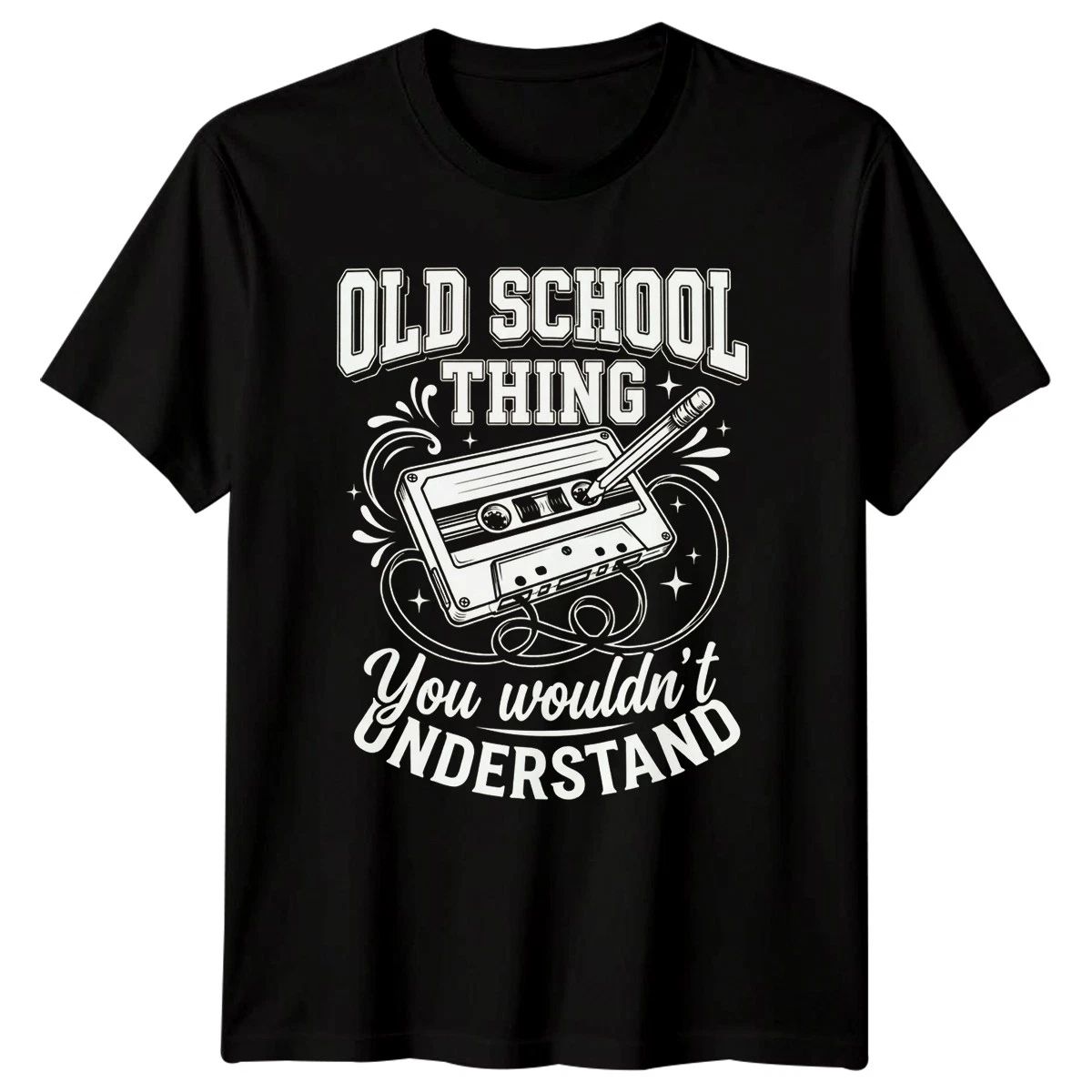 Old School Thing You Wouldnt Understand Retro Music Hobbies Mens T-Shirt