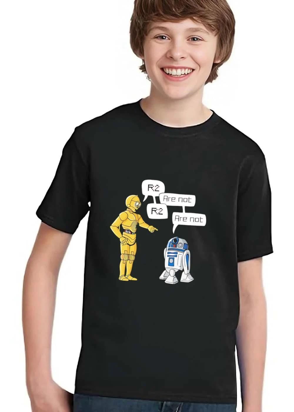 R2 Are Not Cartoon C3po R2d2 Droids Pointing Arguing shirt