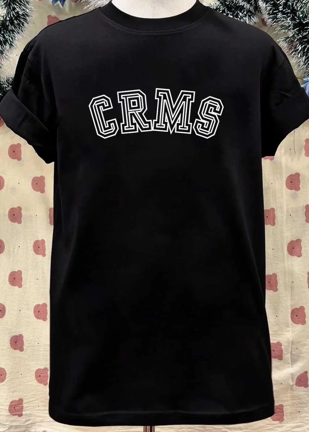 CRMS Varsity Font Black Lettering Custom Team Shirt