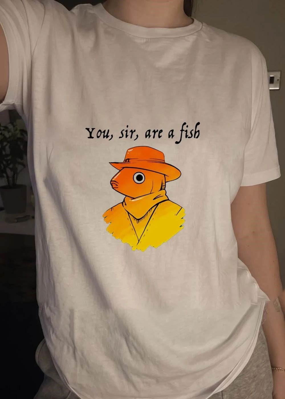 You Sir Are a Fish Cowboy Western Graphic shirt