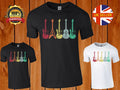 Guitar Music Retro Rock n Roll Cool Song Vintage Funny Mens Tee Top T-Shirts