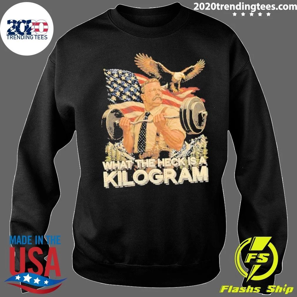 What The Heck Is A Kilogram Eagle American Flag Shirt