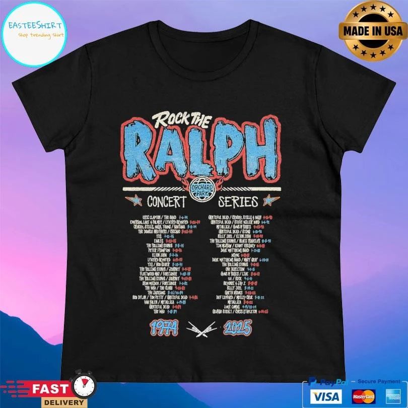 Rock The Ralph Concert Series 1974-2025 T-shirts