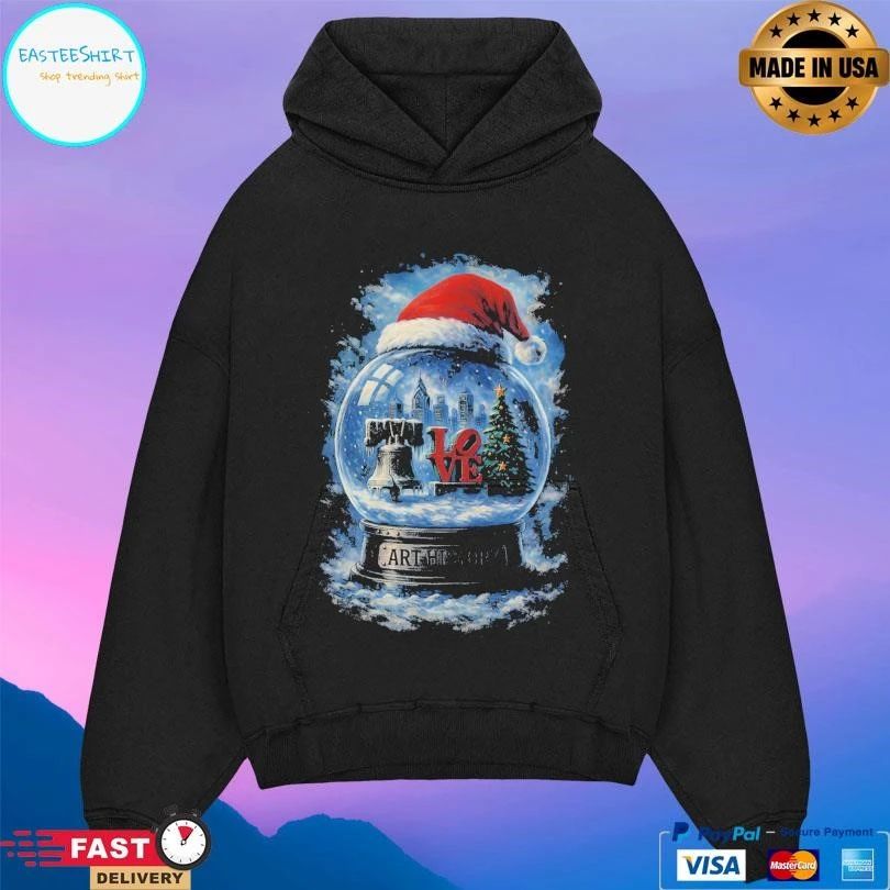 Toddler Philly Snow Globe Art History Christmas 2025 T-shirts