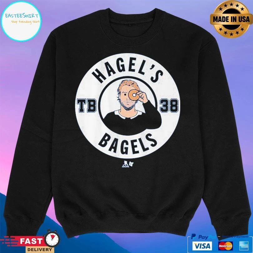 Tampa Bay Lightning Brandon Hagel Hagel’s Bagels Tb 38 Logo T-shirts