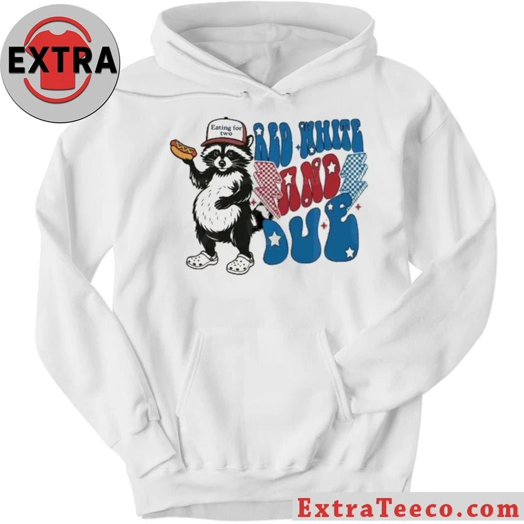 Red White and Due 4th of July Pregnancy T-Shirt