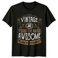 Vintage 40 Years Of Being Awesome Mens T Shirt 40th Birthday Gift