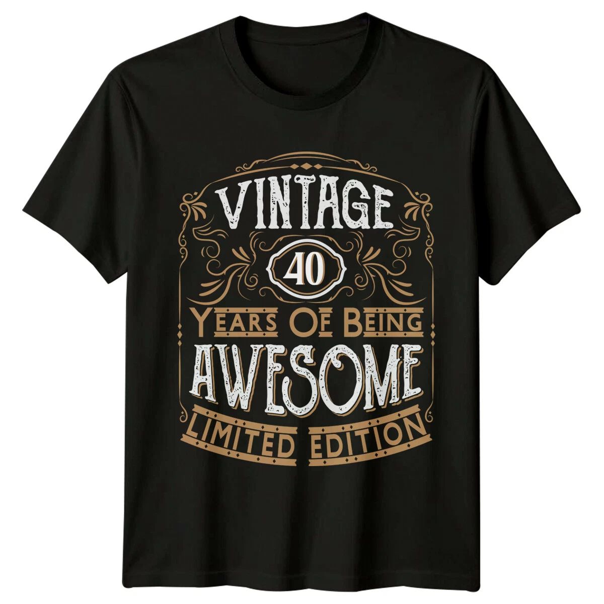 Vintage 40 Years Of Being Awesome Mens T Shirt 40th Birthday Gift