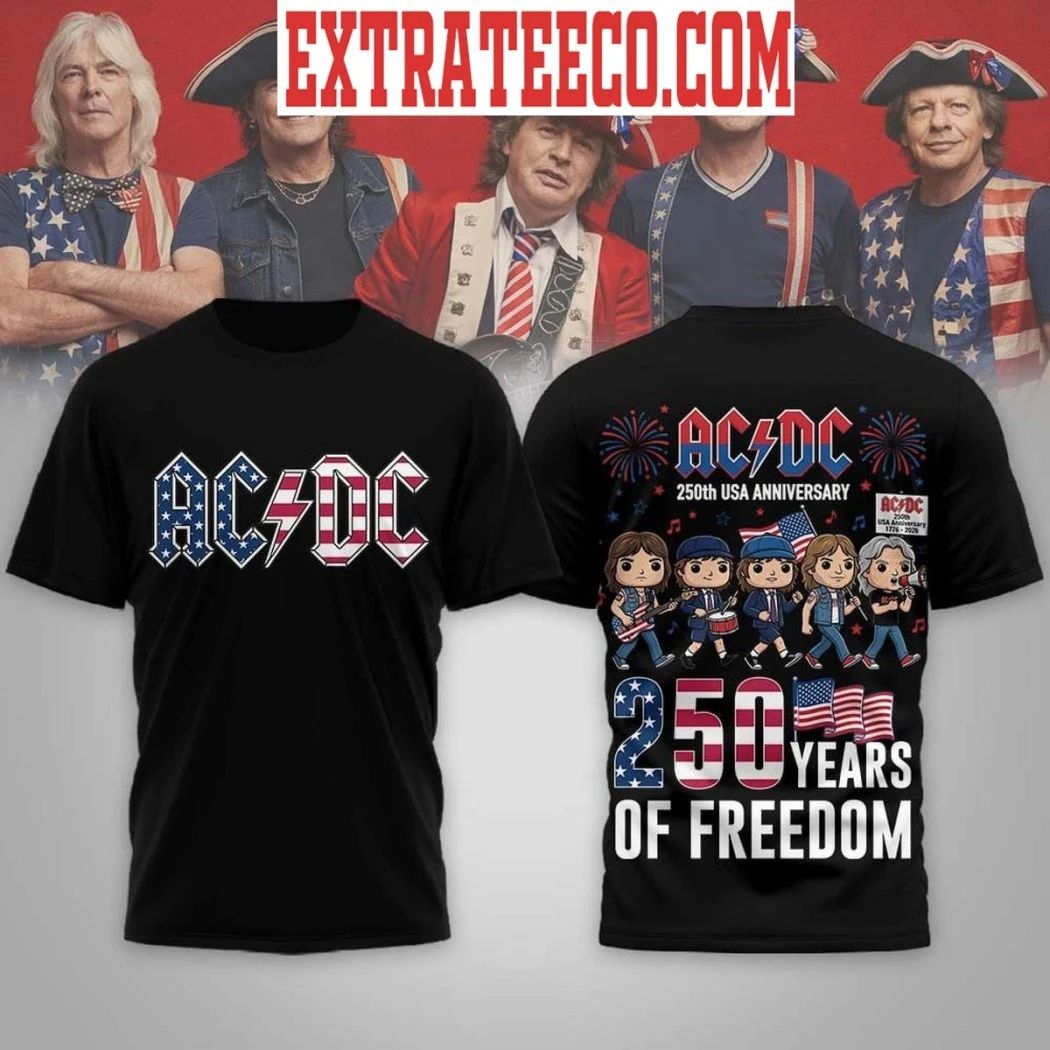 AC DC 250th USA Anniversary 250 Years Of Freedom T-Shirt