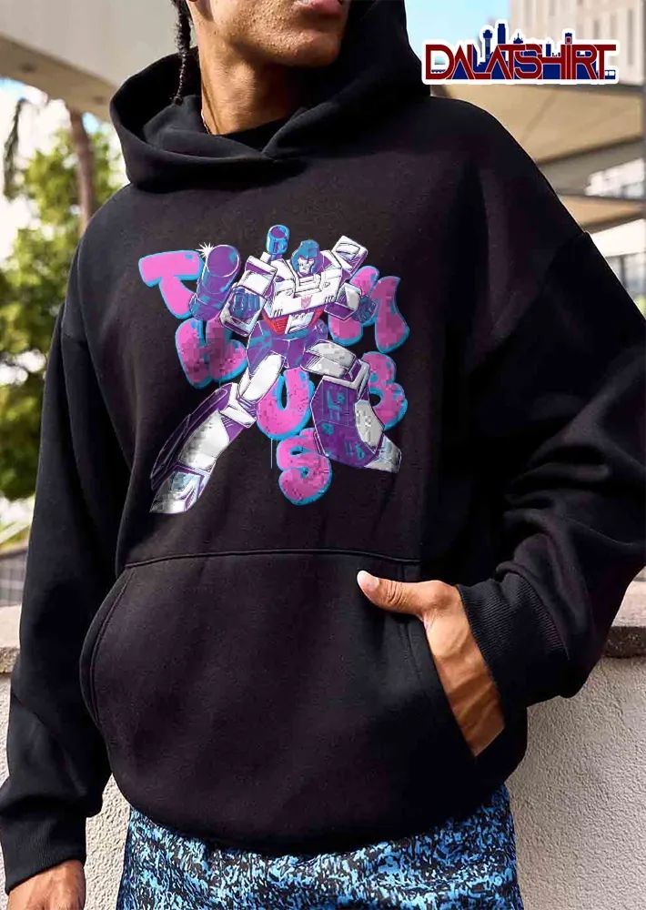 Transformers The Boss G1 Megatron Pink Graffiti Bubble Letters Cartoon shirt