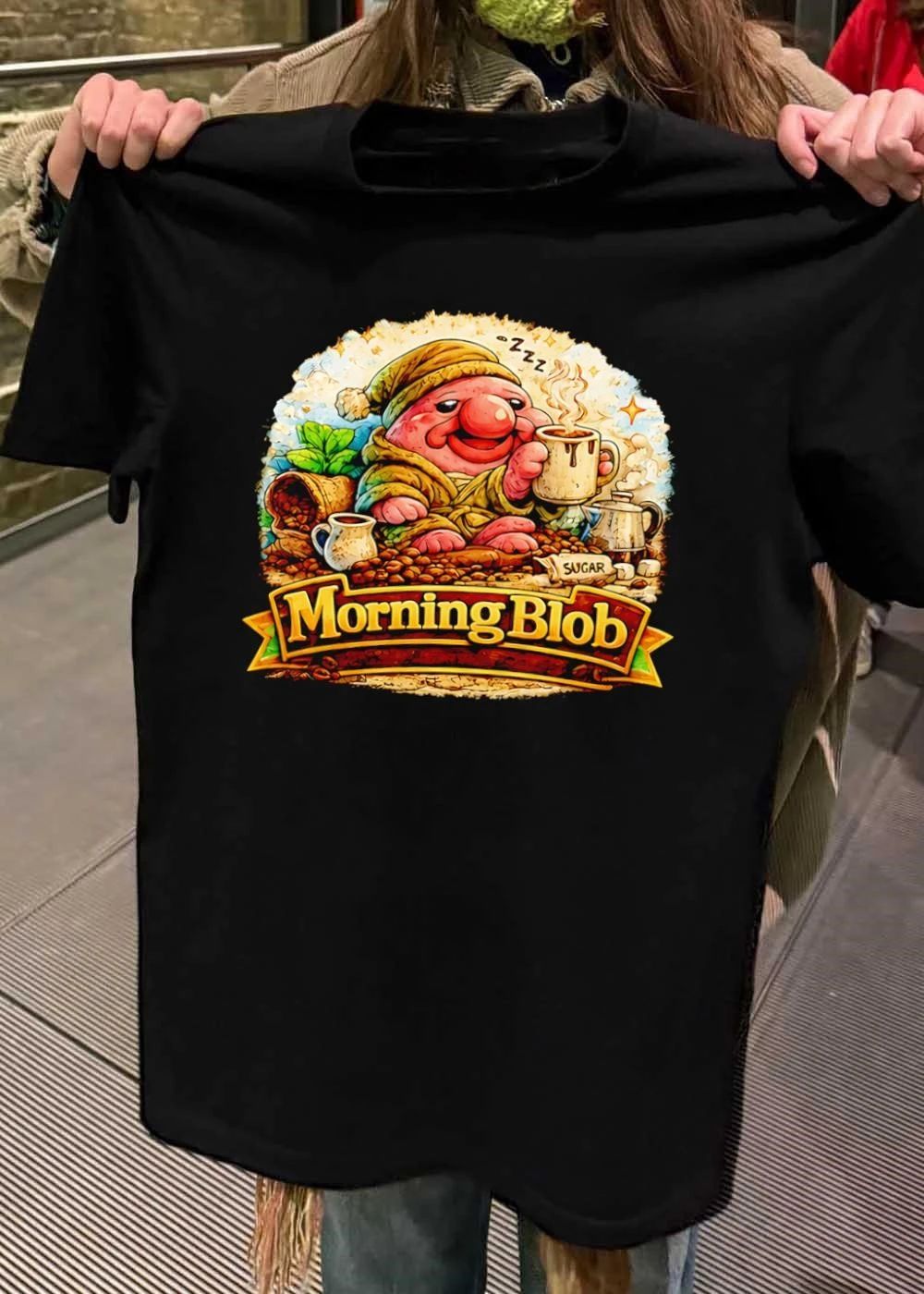 Cozy Morning Blob Coffee Drinker Sugar shirt