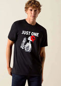 Just One Praying Skeleton Wearing Backwards Red Baseball Cap shirt