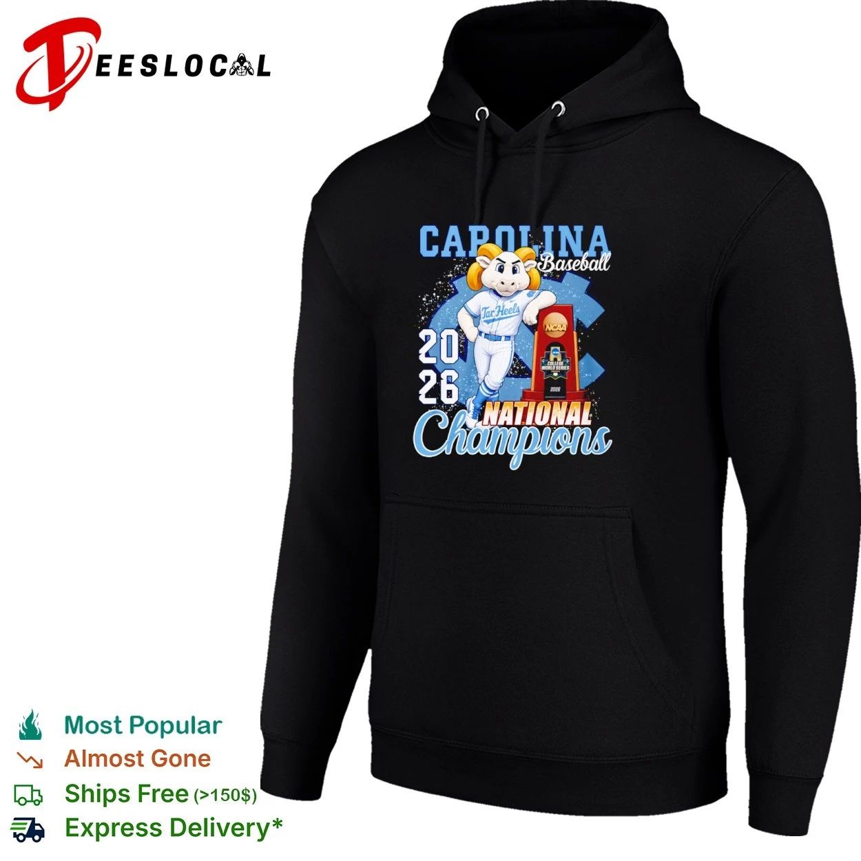 Carolina Baseball 2026 National Champions T-shirt
