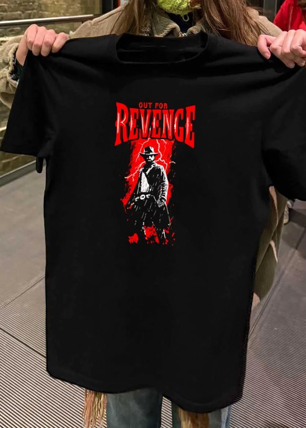 Out for Revenge Cowboy Silhouette Lightning Men’s shirt