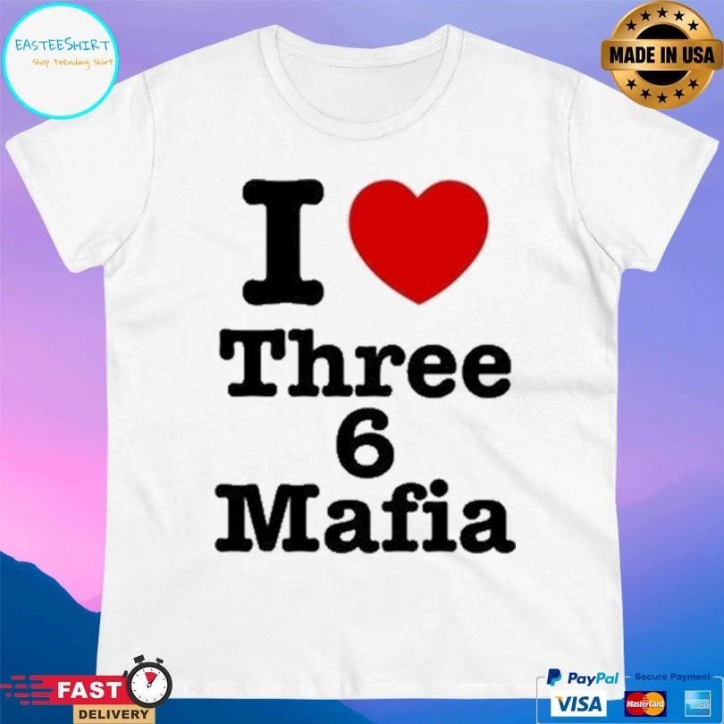 Dj Paul I Love Three 6 Mafia T-shirts