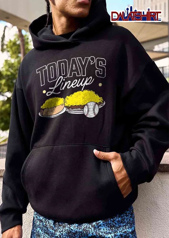 Todays Lineup Shredded Cheese Coney Chili Spaghetti Baseball shirt