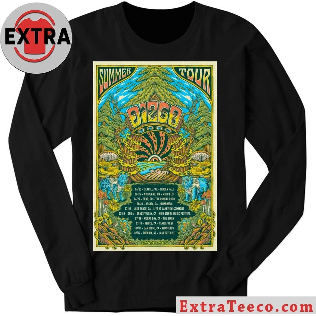 Original Dizgo Summer Tour 2026 Poster Shirt
